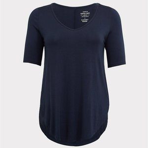 Torrid Super Soft Favorite Tunic - Navy